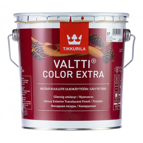 Состав Valtti Color Extra глянцевая фасадная лазурь 2,7л