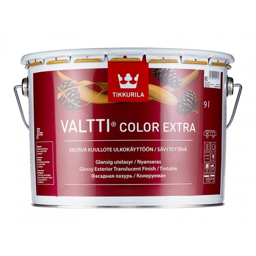 Состав Valtti Color Extra глянцевая фасадная лазурь 9,0л