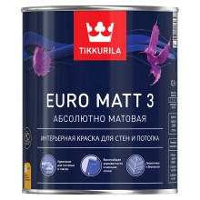 Краска Euro Matt 3 д/стен и потолков г/м А 0.9 л