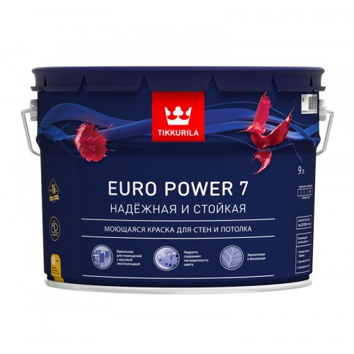 Краска Euro Power 7 мат. А 9.0 л