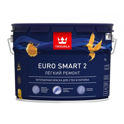 Краска Euro Smart 2 с/м 9.0 л