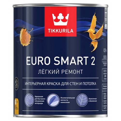 Краска Euro Smart 2 с/м 0,9 л