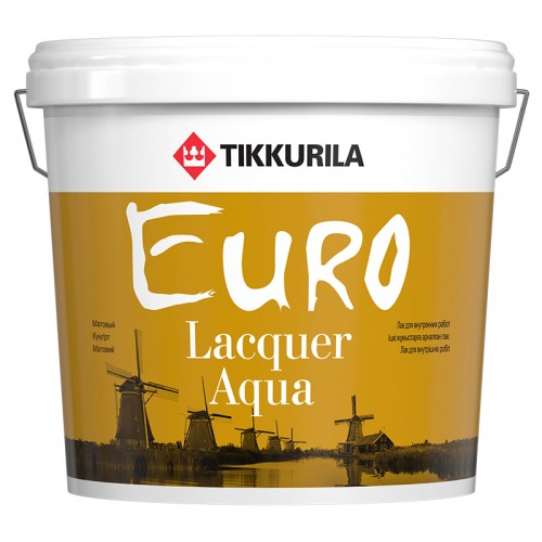 Лак Euro Lacquer Aqua мат 2,7л.
