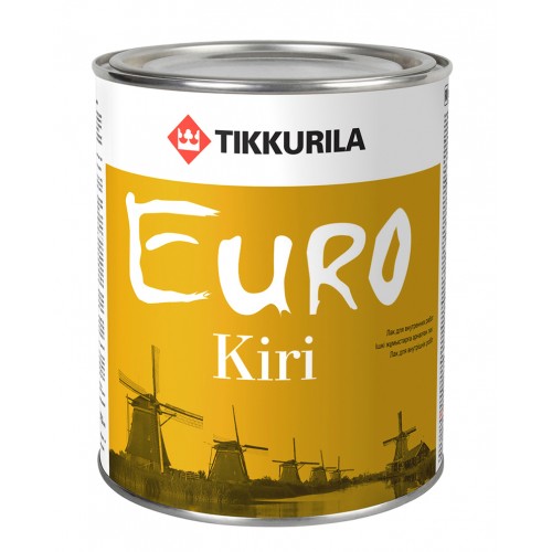 Лак алкид-уретановый  EURO KIRI гл. 0,9 л.