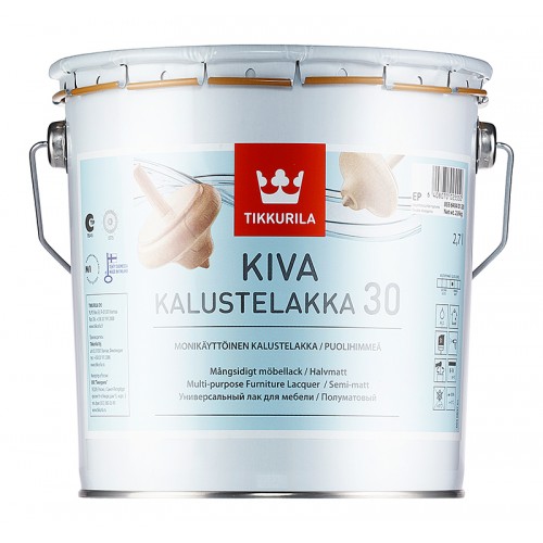 Лак для мебели Kiva 30 п/м 2,7 л.