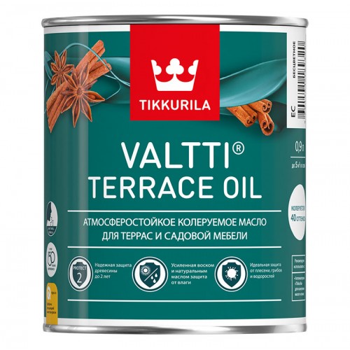 Масло Valtti Terrace Oil, для террас, основа EC, 0,9 л