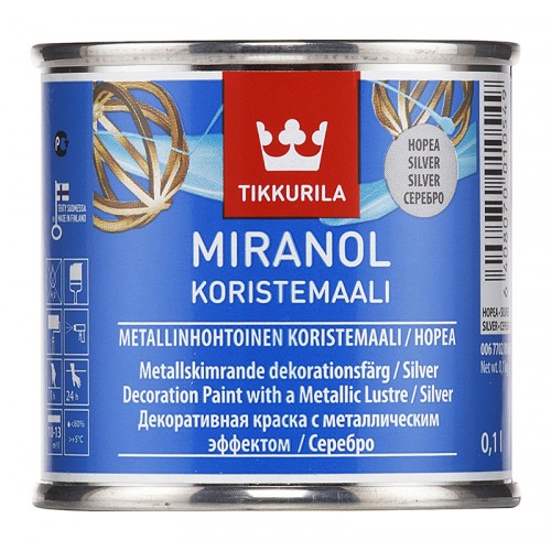 Эмаль Miranol Koristemaali [Silver] 0,1 л.