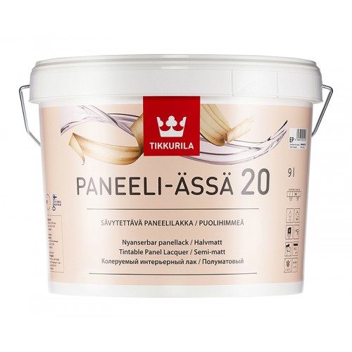 Лак акрилатный Paneeli Assa 20 мат. 9,0л.