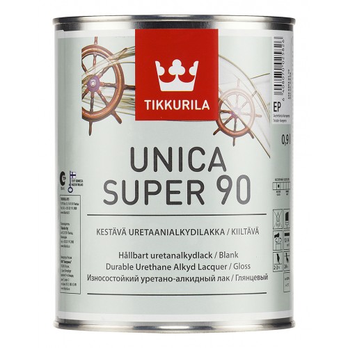 Лак уретано-алкидный Unica Super 90 гл. 0,9л.