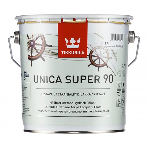 Лак уретано-алкидный Unica Super 90 гл. 2,7л.