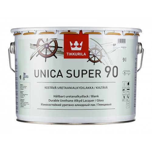 Лак уретано-алкидный Unica Super 90 гл. 9,0л.